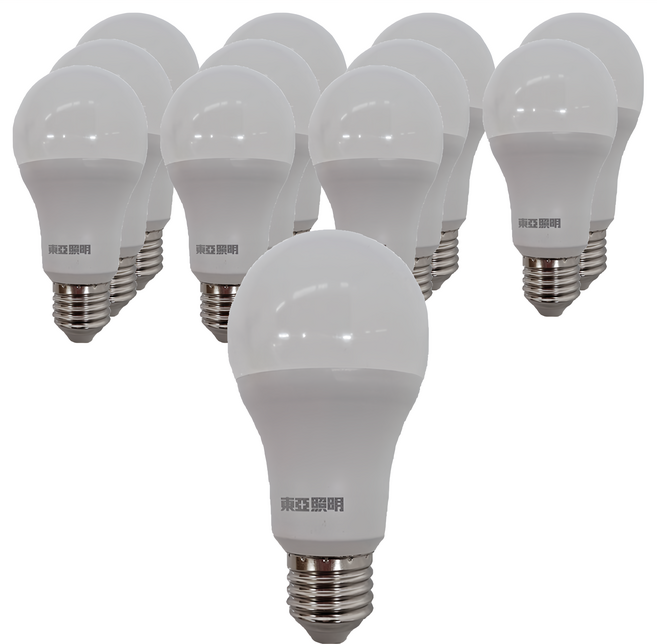 TECO 東元 LLA60-12AAL 燈泡色 E27 全電壓 LED 球泡燈 12W, 12個