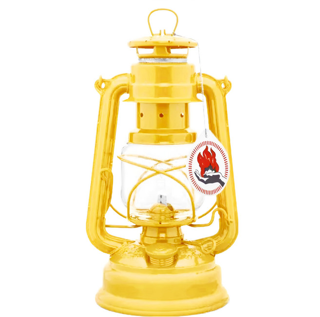 FEUERHAND 火手燈 276 古典煤油燈 5.5 x 25.5 x 13cm 520g, 信號黃, 1個