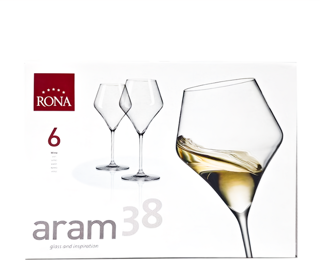 RONA Aram 錐形白酒杯 380ml 6個裝, 1組