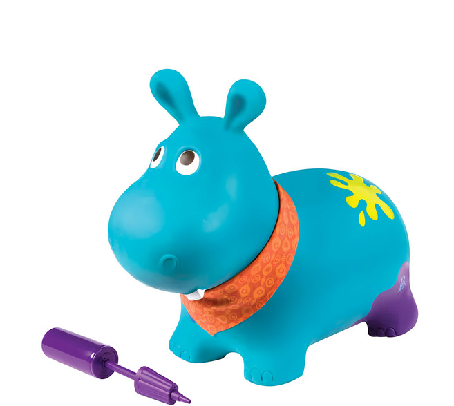 B.toys 河馬跳跳 附打氣筒, 藍色, 1個