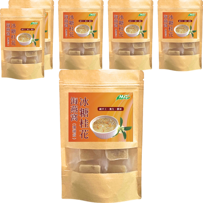 茂格生機 冰糖桂花珊瑚草 海燕窩, 46g, 6入, 6包