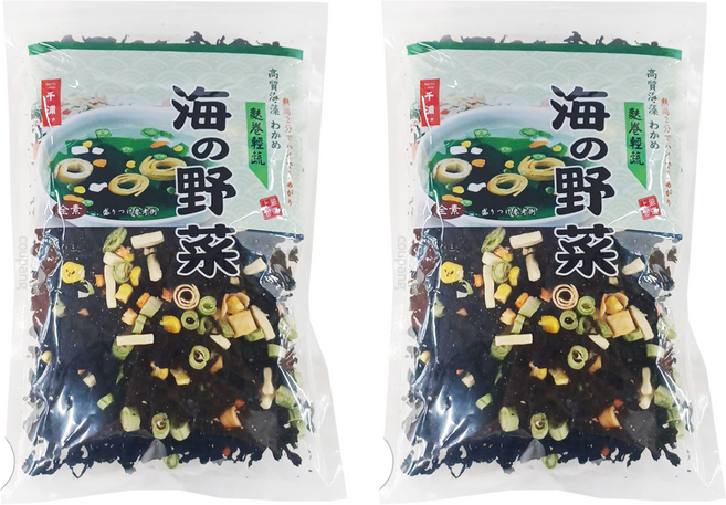 千浦 海野菜 麩卷輕蔬 含海帶芽 敏豆 紅蘿蔔 玉米 豆腐, 90g, 2包