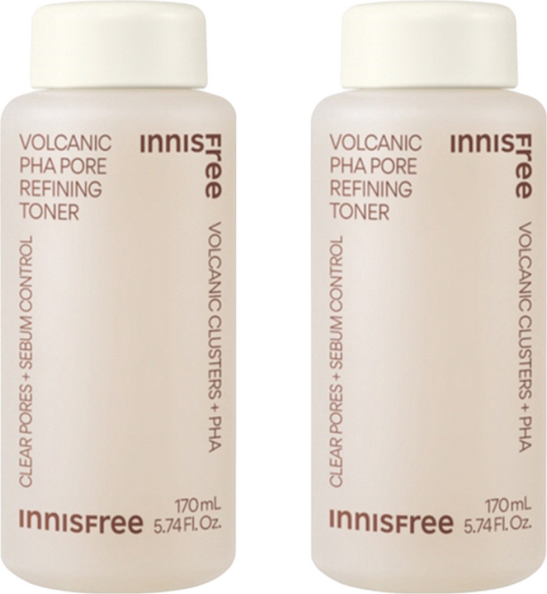 INNISFREE 台灣公司貨 火山泥PHA毛孔緊緻露, 170ml, 2瓶