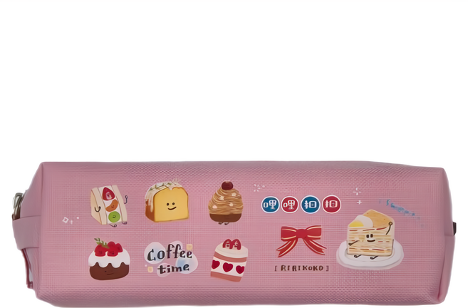 Sunny 三瑩文具 哩哩扣扣大方筆袋 尼龍布材質 尺寸190*55*65MM, 粉色, 1個