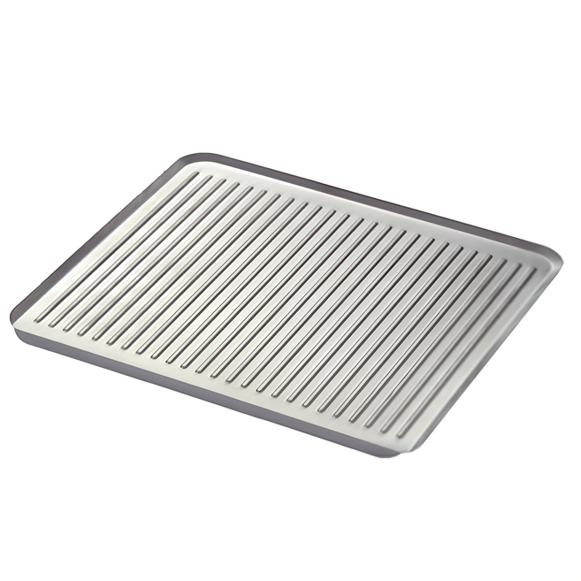 LEYE AUX 不積水瀝水盤 33x30x2cm 18-8不鏽鋼 日本製, 銀色, 1個