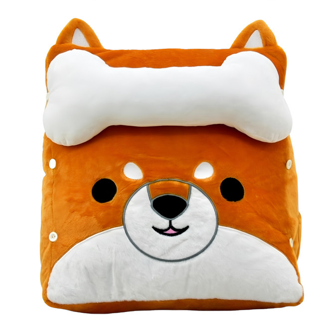 AllBeMine 歐比邁 柴犬 忠柴三角靠枕, 棕色