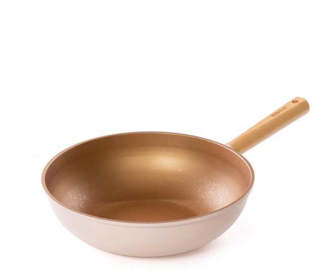 Kitchen-Art Inoble立體塗層 IH電磁爐適用 Gold Flex 深型平底鍋, 28cm, 1個