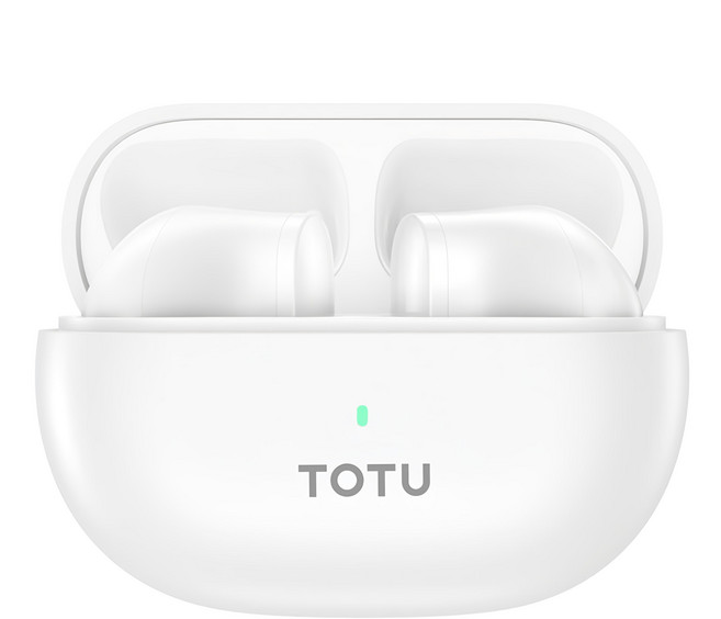 TOTU 拓途 TWS真無線藍牙耳機 V5.3 藍芽 降噪, BE-17, 白色