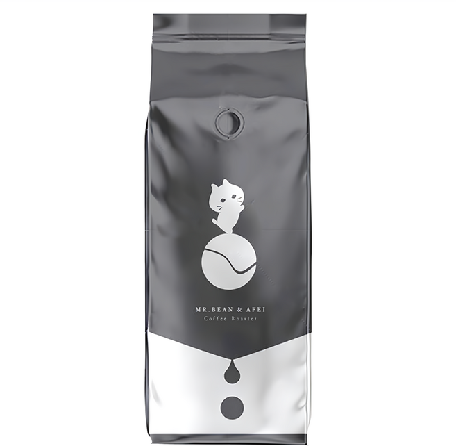 MR.BEAN&AFEI 豆豆先生與他的阿肥 曼巴 TOP 黑鑽圓舞曲咖啡豆, Whole Bean, 450g, 1包