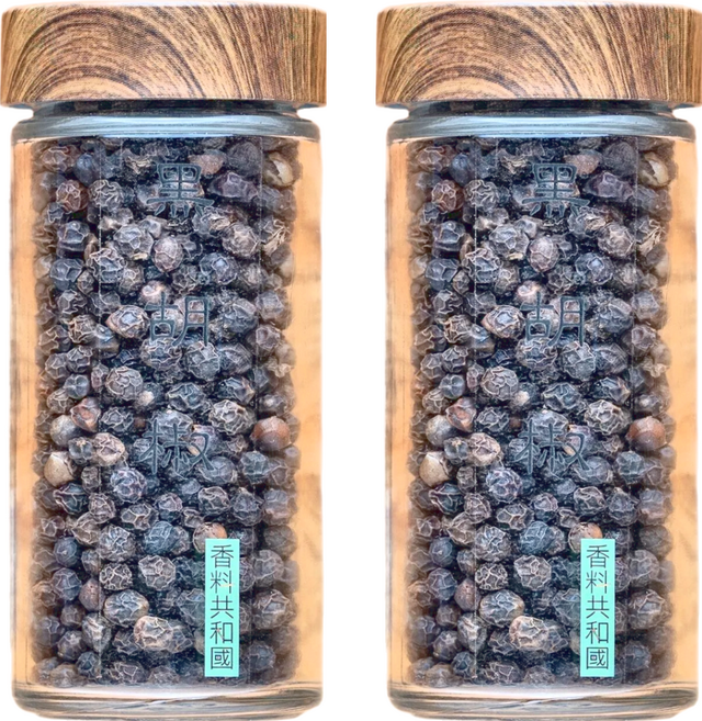 香料共和國 黑胡椒粒, 2罐, 50g