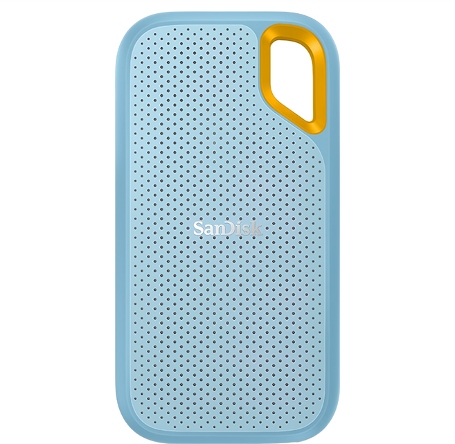 SanDisk 晟碟 Extreme 行動固態硬碟 SDSSDE61, 1TB, 天藍色