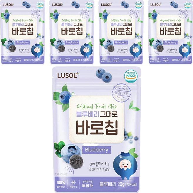 LUSOL 藍莓果乾, 20g, 5包