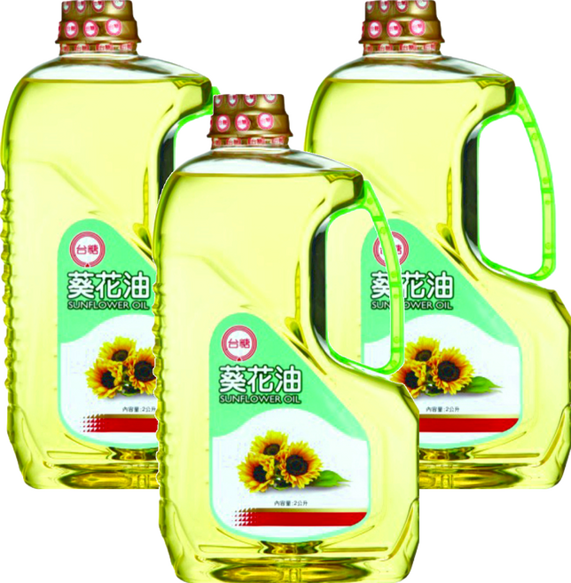 台糖 100％葵花油, 2L, 3瓶