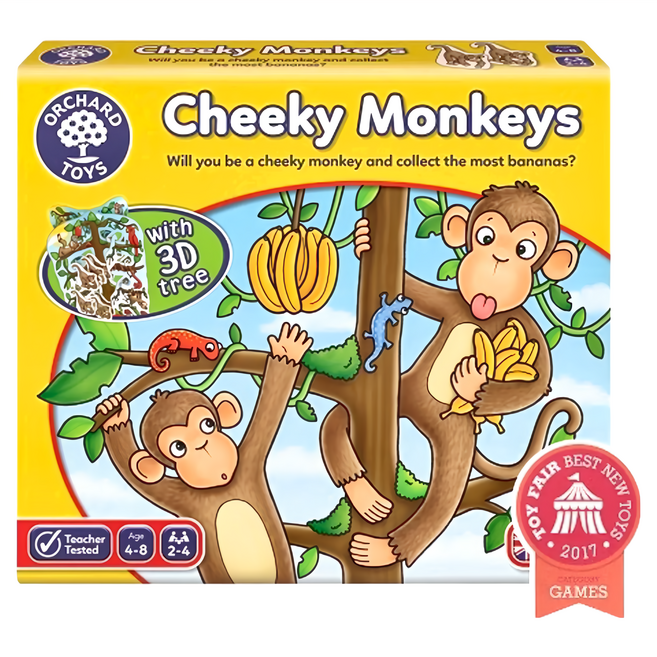 ORCHARD TOYS 幼兒桌遊 頑皮小猴 Cheeky Monkeys Game, 1盒