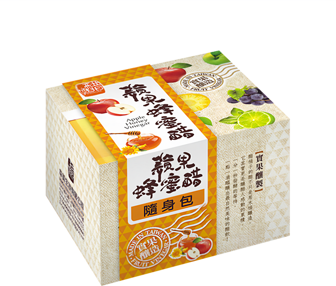 醋桶子 果醋隨身包 蘋果蜂蜜醋, 330ml, 1盒
