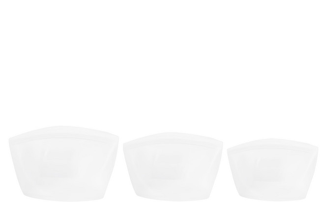 SiliPot 頂級矽膠密封袋 透明, M, 1個, 3個