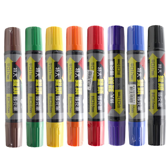 LIBERTY 利百代 908 酒精性特大雙頭麥克筆, 綜合色, 8支