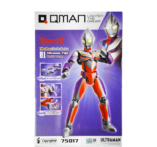 KEEPPLAY 奇妙積木 超人力霸王積木 迪迦 15個可移動關節, 1個