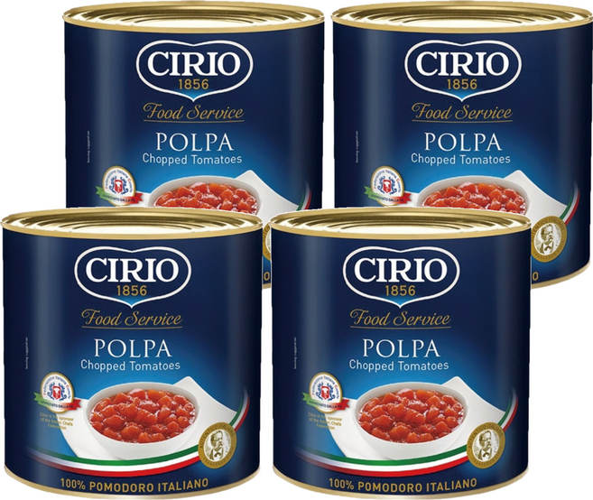 CIRIO 碎粒蕃茄, 2.55kg, 4罐