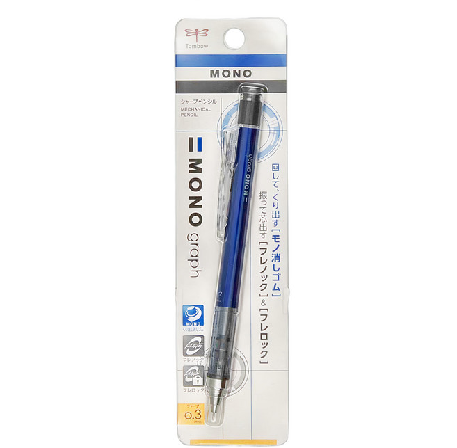 Tombow 蜻蜓牌 MONO graph 自動鉛筆 0.3mm, 1支