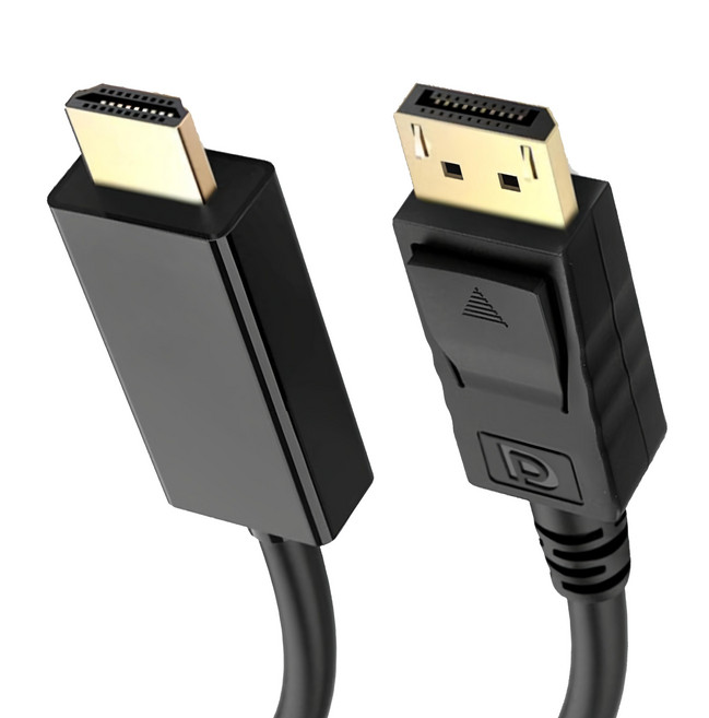 UniSync DisplayPort 轉 HDMI 高畫質影像轉接線 1.8M, 單一商品, 1條