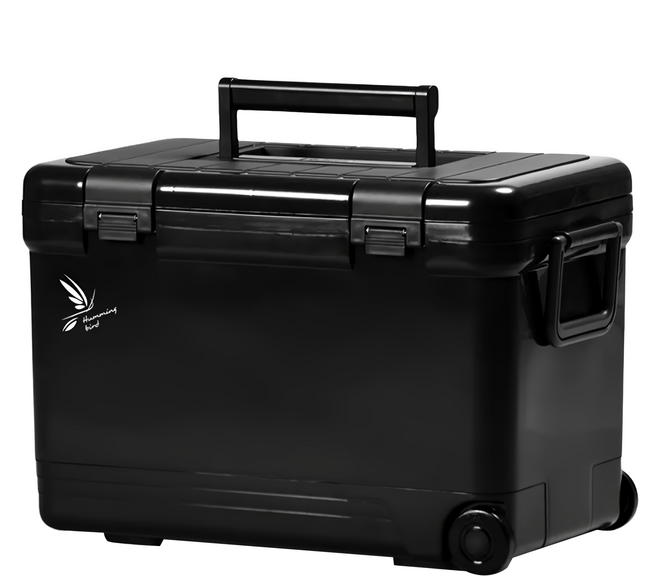 SHINWA 伸和 Holiday保冷冰箱 堅固耐用 不鏽鋼螺絲固定 柔軟提手, 黑色, 27L