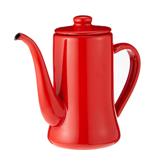 TSUKI-USAGI 月兔印 Slim經典系 日製細口琺瑯手沖壺, 壺身 + 壺蓋, 700ml, 1個