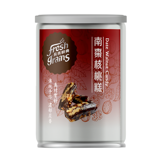 fresh grains 長青穀典 南棗核桃糕, 100g, 1罐