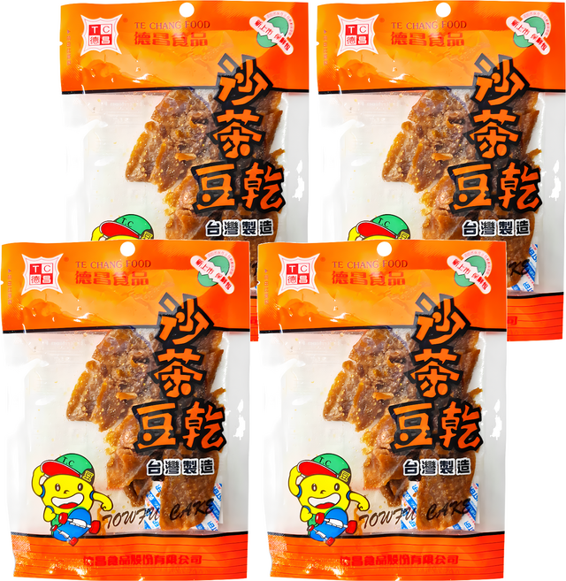 德昌 沙茶豆乾, 4包, 60g