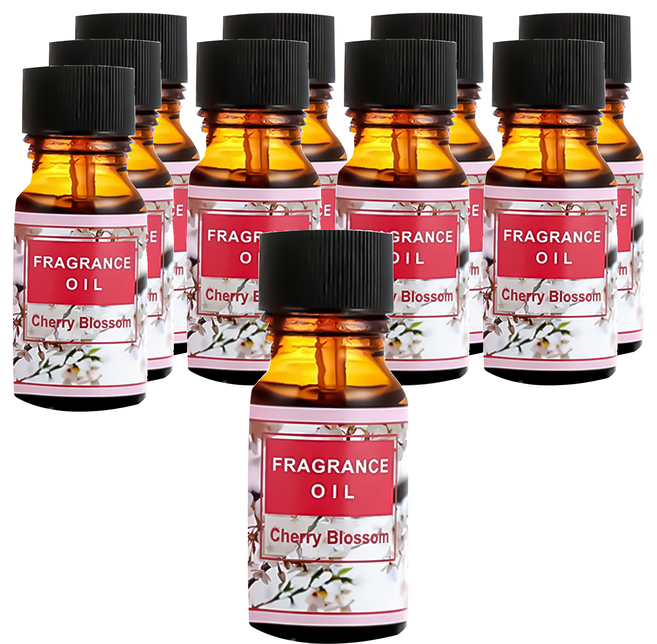小麥購物 香薰精油 S123, 10瓶, 櫻花, 10ml