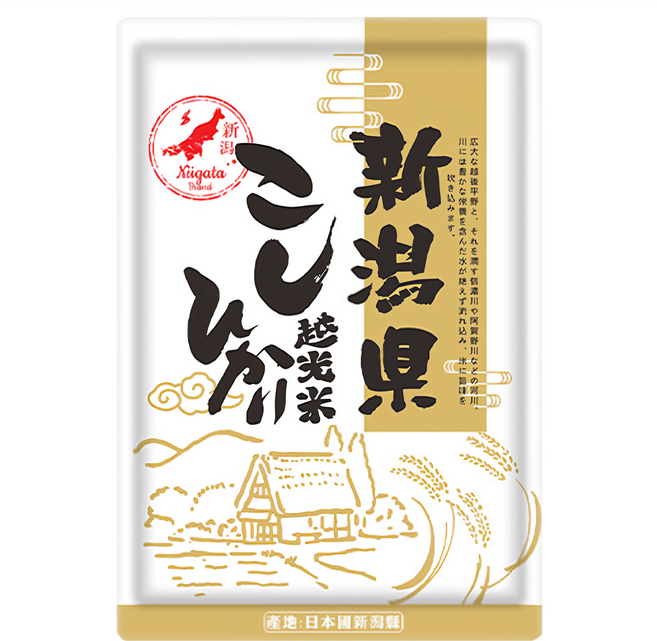 樂米穀場 日本新潟產越光米, CNS一等米, 1.5kg, 1包