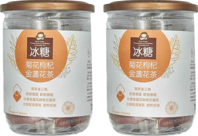Medolly 蜜思朵 冰糖菊花枸杞金盞花茶, 17g, 12顆, 2罐