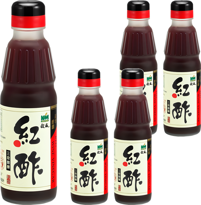 KOKUMORI 穀盛 紅醋, 300ml, 5瓶
