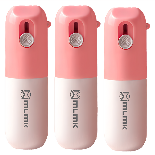 Mlmk 熱感應塗改液 一體式 20ml, 粉色, 3瓶