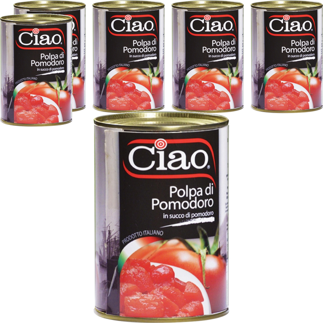 Ciao 喬爾番茄 碎粒番茄, 400g, 6罐