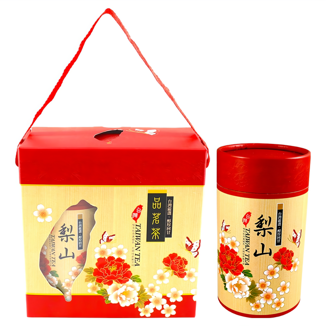 龍源茶品 鑫龍源 國色天香富貴牡丹梨山高冷茶葉禮盒, 茶葉 2罐, 1組