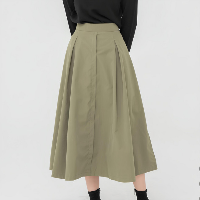 CARET 女士秋季傘裙 卡其色 均碼 100% 滌綸