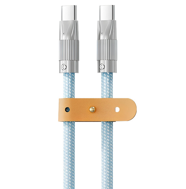 OMG PD100W Type-c-Type-c快速充電線, 藍色, 2m, 1條
