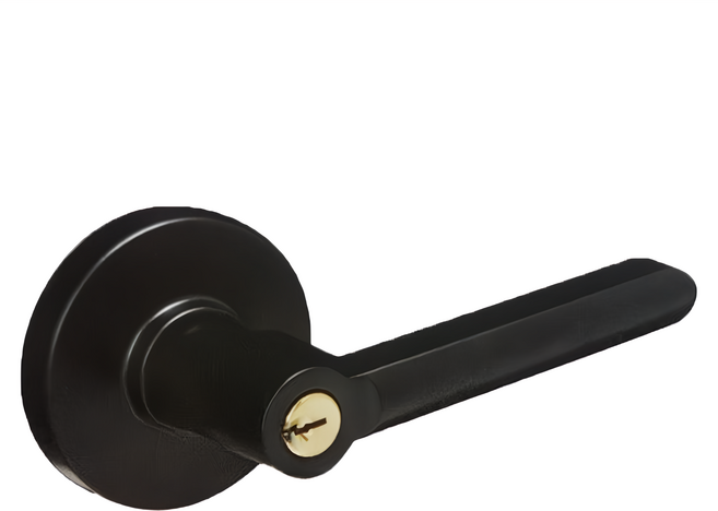 FAULTLESS 加安牌 水平鎖 房間鎖 60mm, 消光黑, 1個