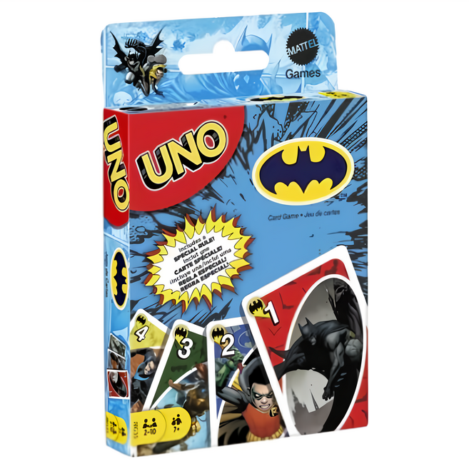 美國 UNO 桌遊/紙牌遊戲, 1盒, 蝙蝠俠