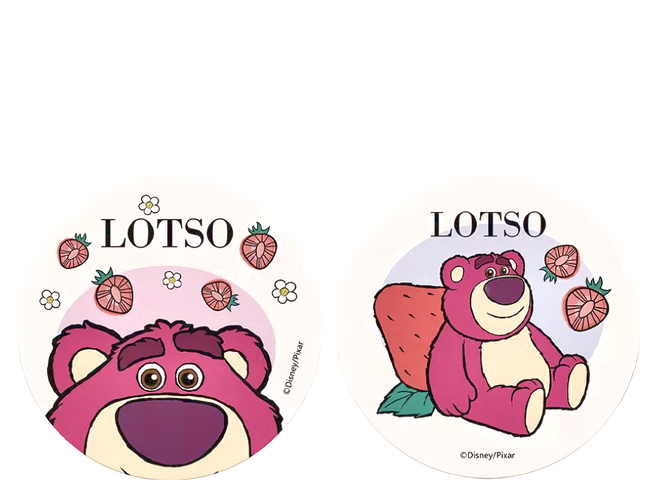 收納王妃 軟式硅藻土杯墊 2個, 簡約熊抱哥 多色, 1組