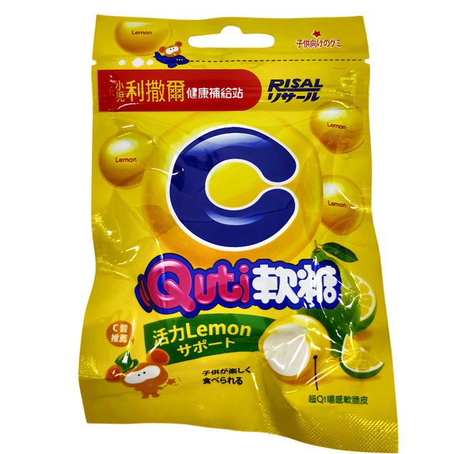 RISAL 小兒利撒爾 Quti軟糖 LEMON C, 10顆, 25g, 12包