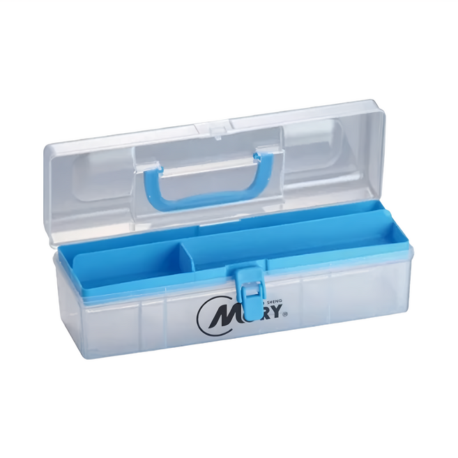 MORY 茂盛 中行家 收納盒 30.9 x 9.5 x 10cm, 藍色, 2個