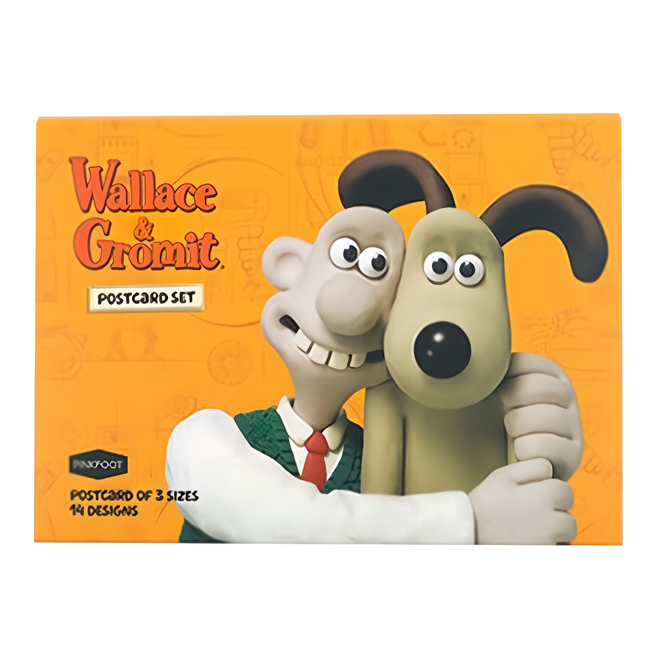 PINKFOOT 8000 Wallace and Gromit 明信片組, 橘色, 14張