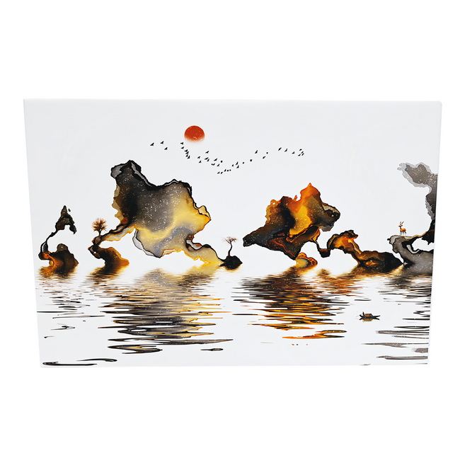 24mama掛畫 單聯式 無框畫 山水意境01