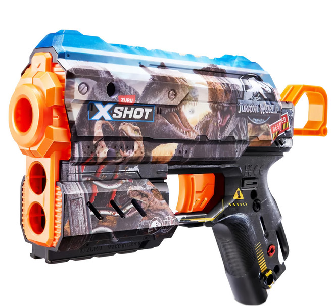 X SHOT 塗裝系列 侏儸紀世界 Flux 射擊玩具, 1個, 混和顏色