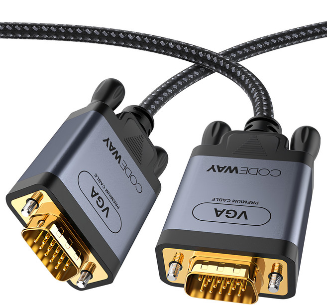 CODEWAY VGA to VGA 影音螢幕傳輸線 公對公, 1條, 5m