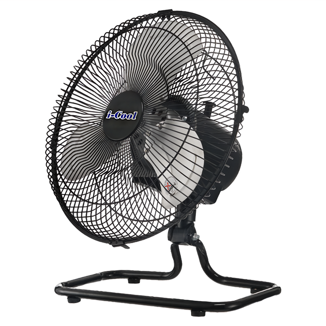 台灣 i-Cool 360度旋轉桌扇 台灣製 10吋, 黑色, MY-1088R