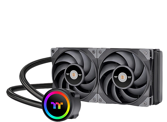 thermaltake 曜越 TOUGHLIQUID 240 ARGB Sync CPU散熱器 支援Intel/AMD平台, 黑色, 1個