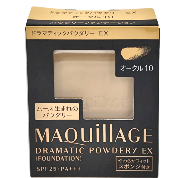 MAQuillAGE 心機彩粧 心機星魅輕羽粉餅 UV EX SPF25 PA+++ 粉蕊 不含粉撲及粉餅盒 9.3g, OC10色, 1個